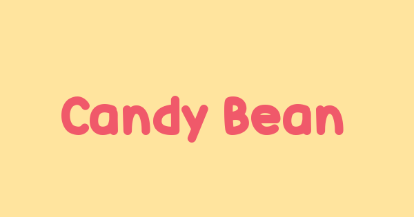 Candy Beans font thumb